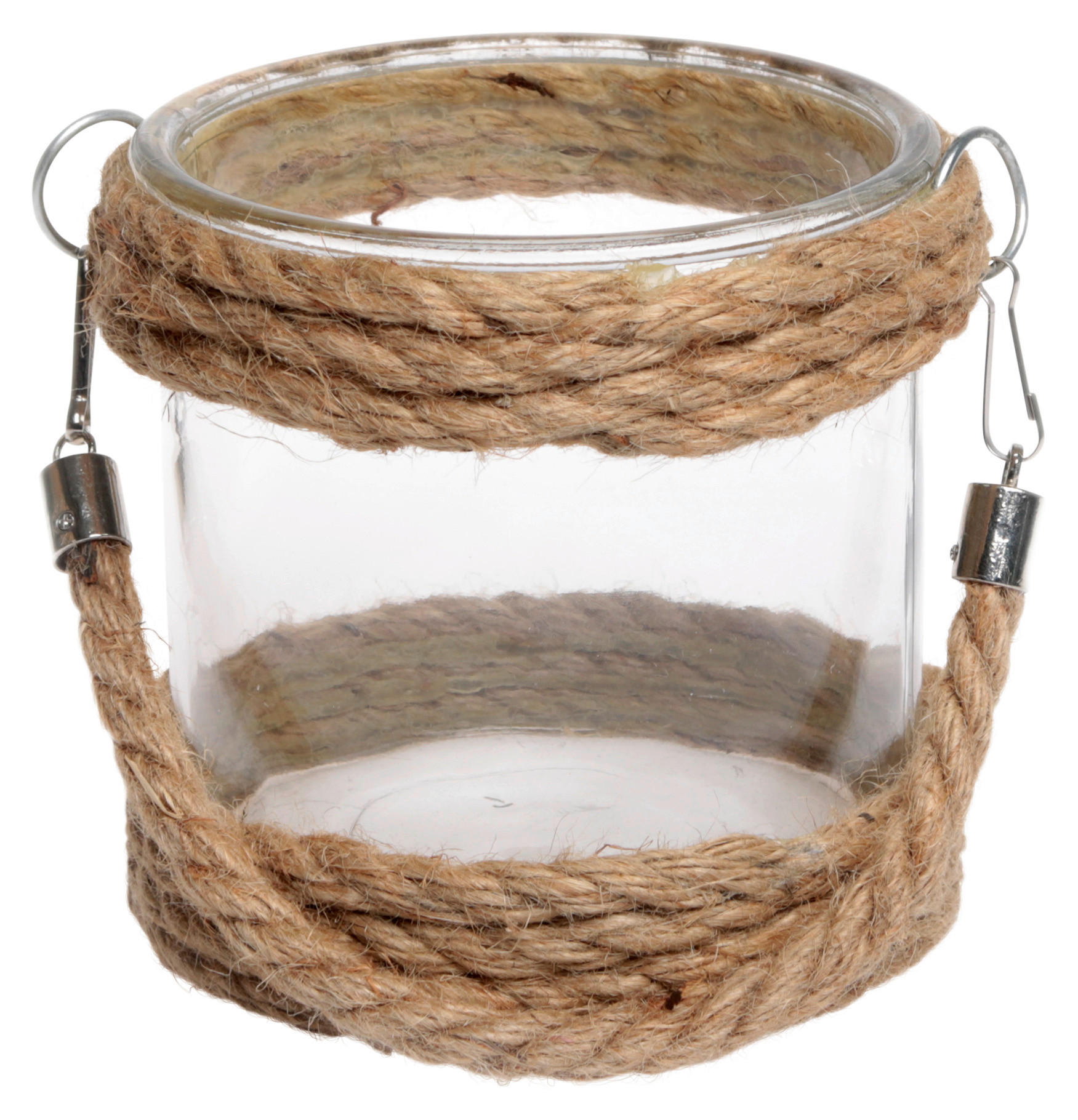 WINDLICHT Klar, Naturfarben 14/18 cm  - Klar/Naturfarben, Natur, Glas/Textil (14/18cm)