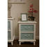 KOMMODE furniert Weiß, Hellblau - Weiß/Hellblau, LIFESTYLE, Holz/Metall (45/61/34cm) KOMMODE furniert Weiß, Hellblau - Weiß/Hellblau, LIFESTYLE, Holz/Metall (45/61/34cm)