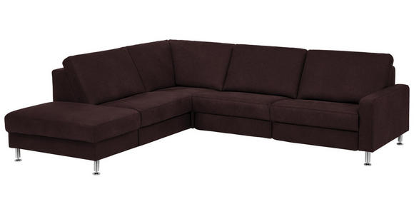 WOHNLANDSCHAFT in Textil Braun - Alufarben/Braun, Design, Textil/Metall (242/275cm) - Dieter Knoll