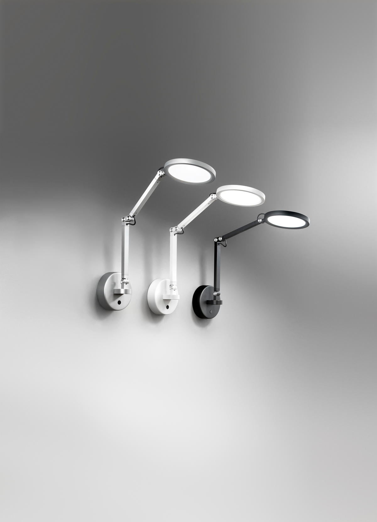 LED-WANDLEUCHTE Regina 12/max 45/max 64 cm   - Weiß, Design, Metall (12/max 45/max 64cm) - Fabas Luce