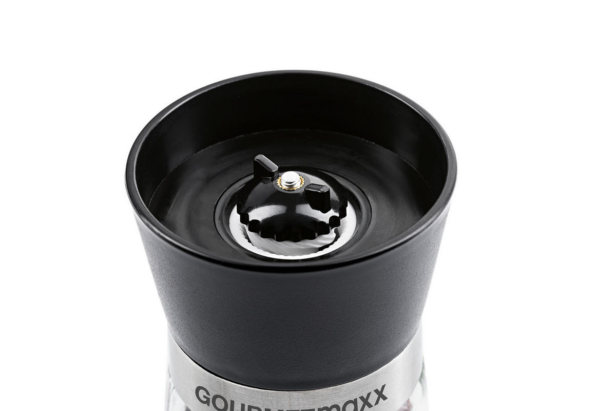 SALZ- UND PFEFFERMÜHLE GOURMETmaxx  - Schwarz, Basics, Glas/Keramik (6,5/13cm)