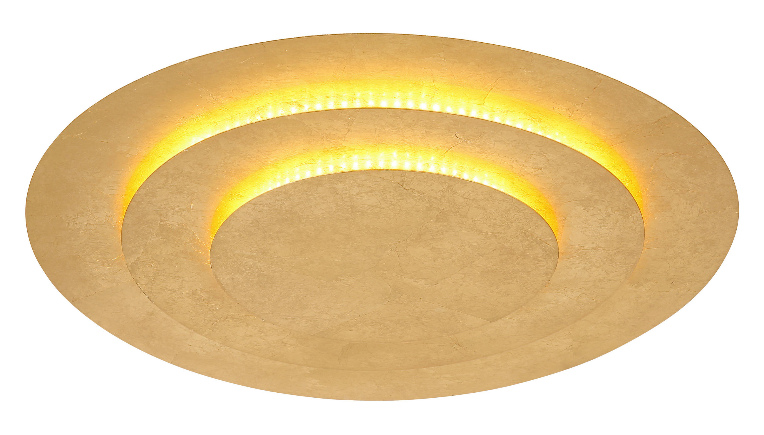 LED-DECKENLEUCHTE 49/4,7 cm   - Goldfarben, Design, Metall (49/4,7cm) - Globo