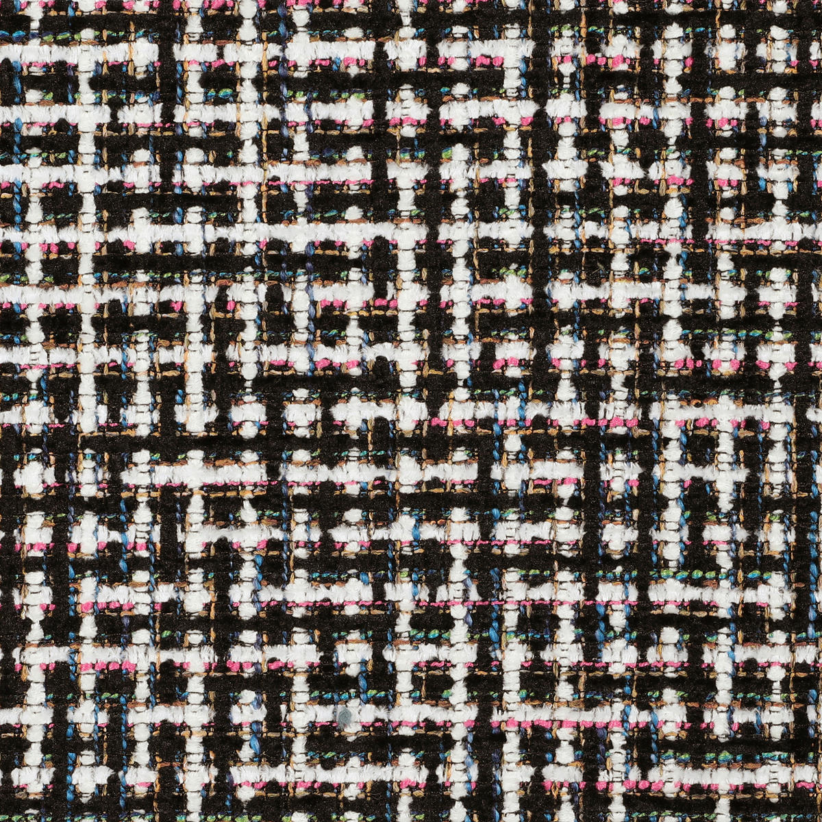 ARMLEHNSTUHL  in Chenille, Lederlook  - Schwarz/Weiß, KONVENTIONELL, Holz/Textil (60/83/65cm) - Novel