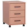 ROLLCONTAINER Orange  - Schwarz/Orange, MODERN, Holzwerkstoff/Kunststoff (40,1/57/50cm) - MID.YOU