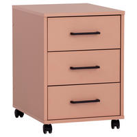 ROLLCONTAINER Orange  - Schwarz/Orange, MODERN, Holzwerkstoff/Kunststoff (40,1/57/50cm) - MID.YOU