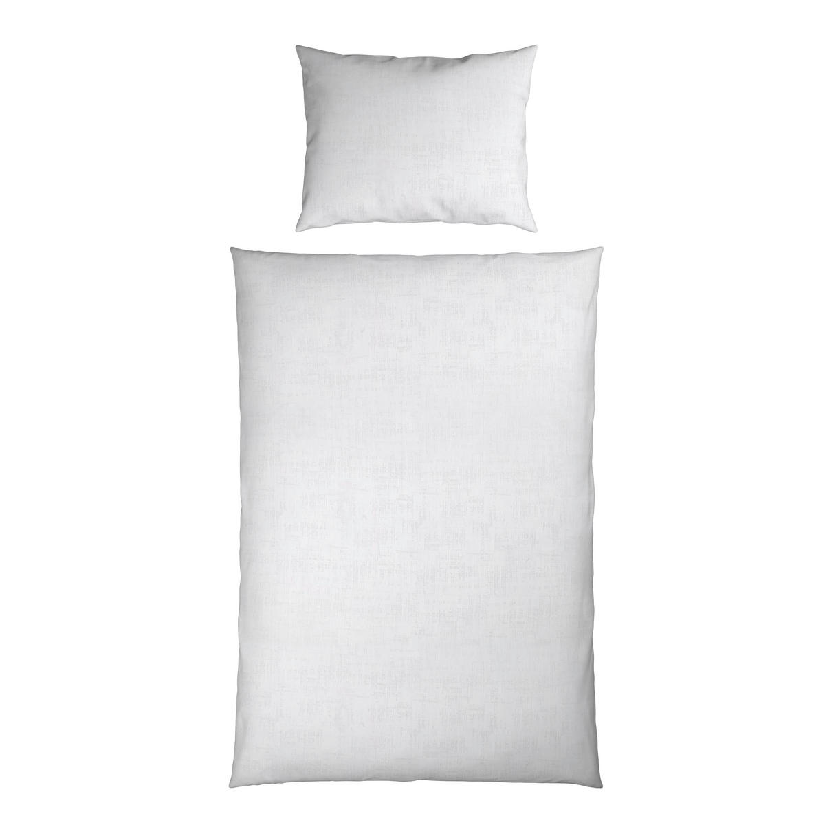 BETTWÄSCHE Damast 140/200 cm  - Weiß, Basics, Textil (140/200cm) - Curt Bauer