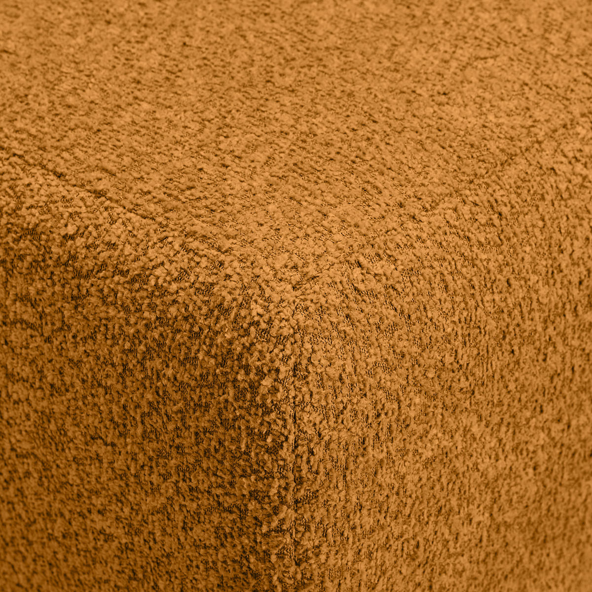 HOCKER Chenille Goldfarben  - Goldfarben/Schwarz, KONVENTIONELL, Textil/Metall (99/46/77cm) - Carryhome