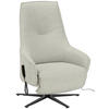 RELAXSESSEL in Textil Creme  - Anthrazit/Creme, Design, Textil/Metall (70/112/85cm) - Himolla