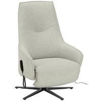 RELAXSESSEL in Textil Creme  - Anthrazit/Creme, Design, Textil/Metall (70/112/85cm) - Himolla