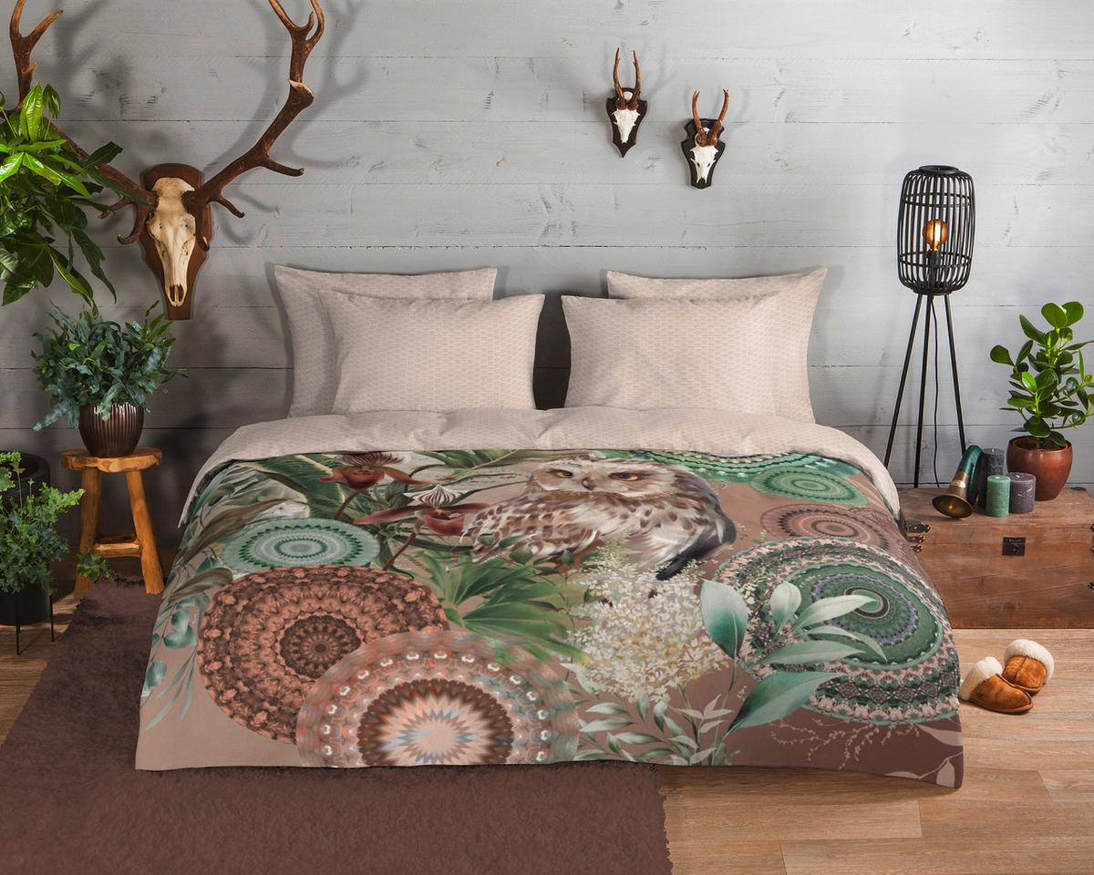 BETTWÄSCHE HIP Biber 140/200 cm  - Sandfarben/Braun, LIFESTYLE, Textil (140/200cm)