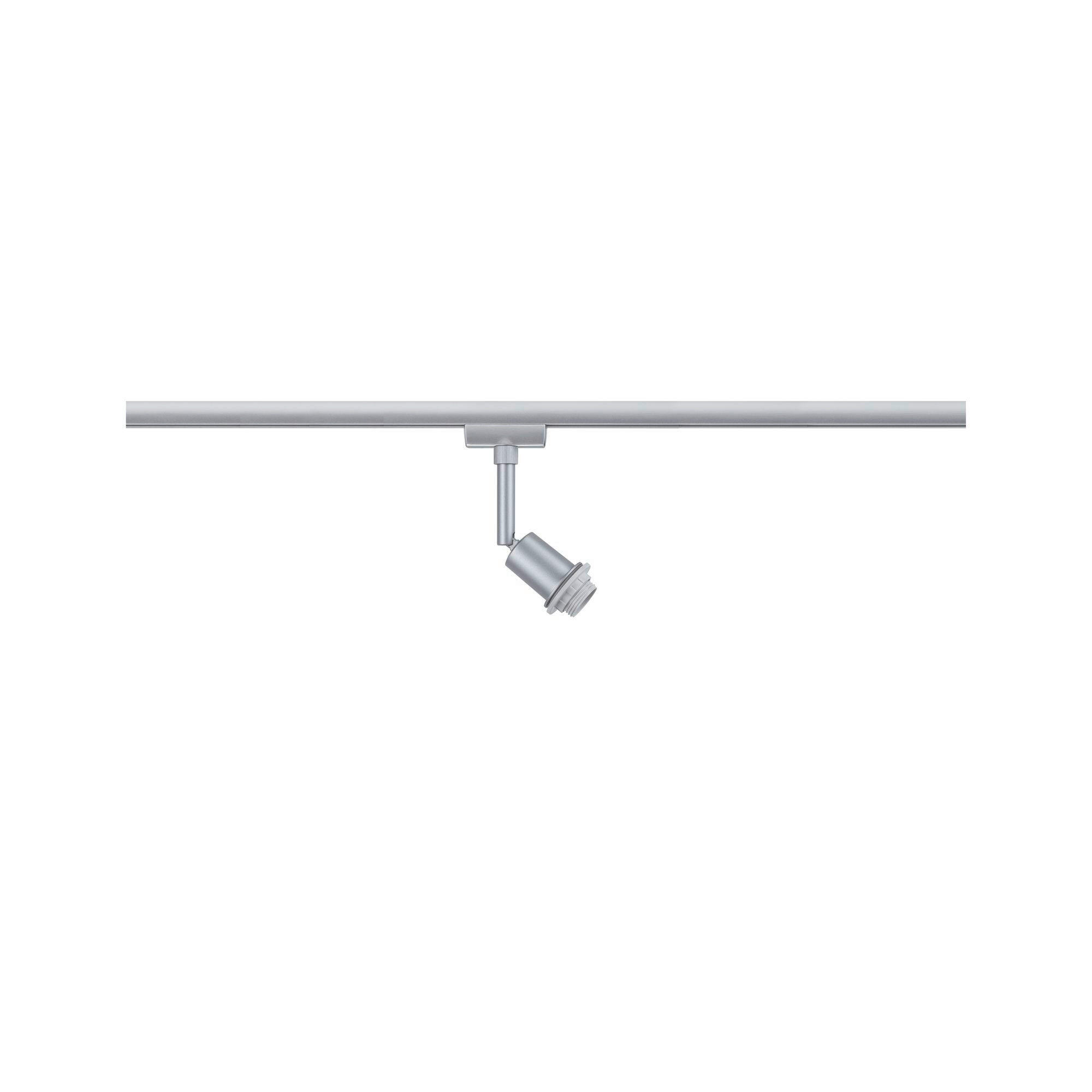 SCHIENENSYSTEM-STRAHLER - Chromfarben, Basics, Kunststoff/Metall (4,4/16,3cm) - Paulmann