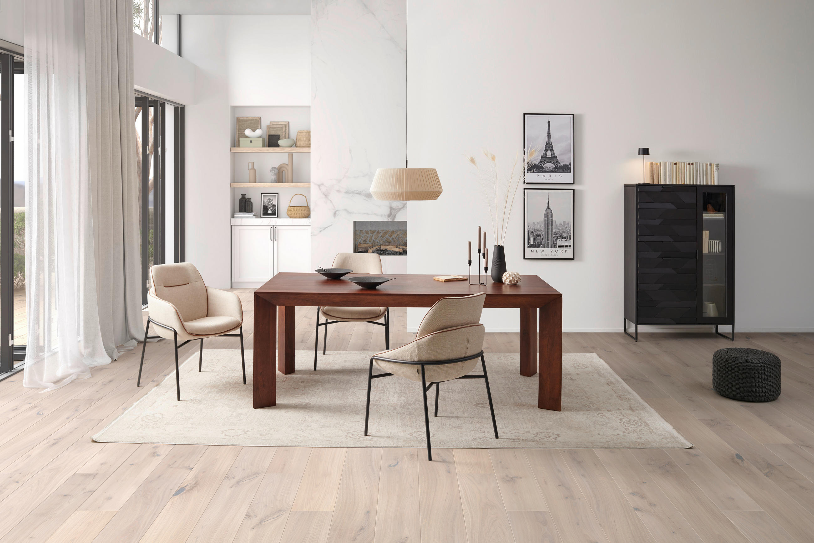 ESSTISCH in Holz  - Dunkelbraun, MODERN, Holz (200/100/76cm) - MID.YOU