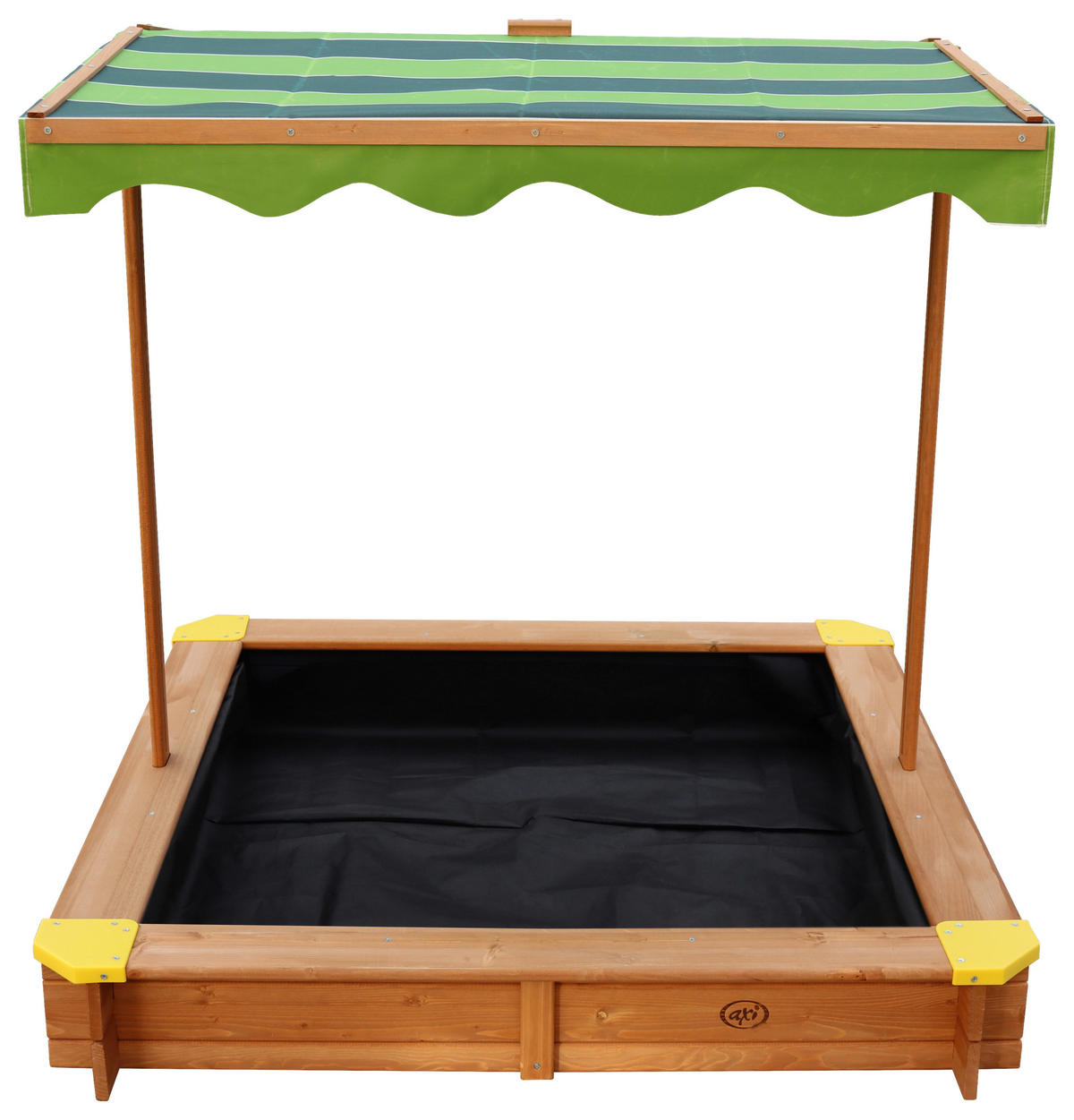 SANDKASTEN  - Braun/Grün, KONVENTIONELL, Holz/Textil (118/118/118cm) - Ambia Garden