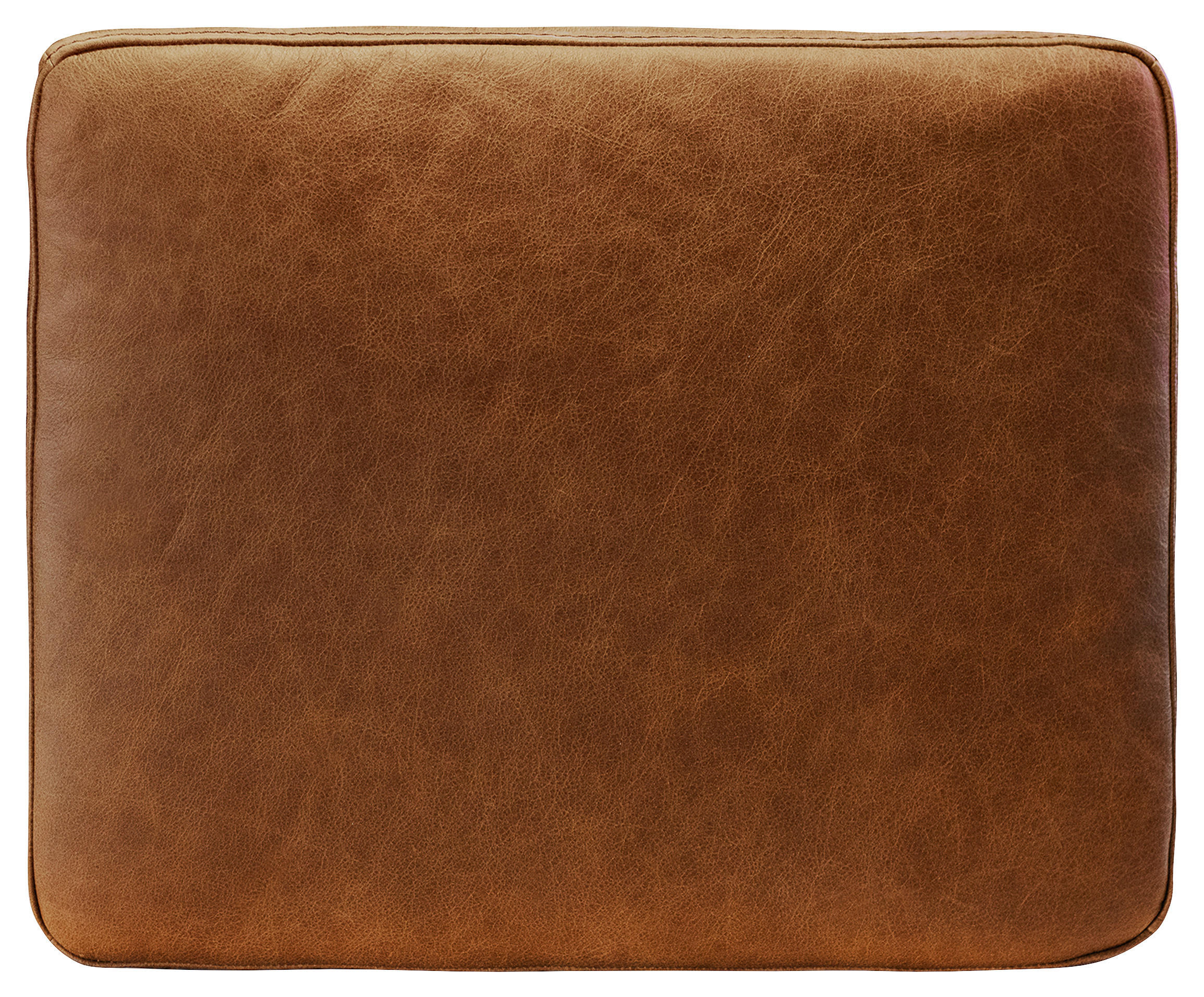 ZIERKISSEN 52/42/7 cm - Cognac, Design, Leder (52/42/7cm) - Livetastic