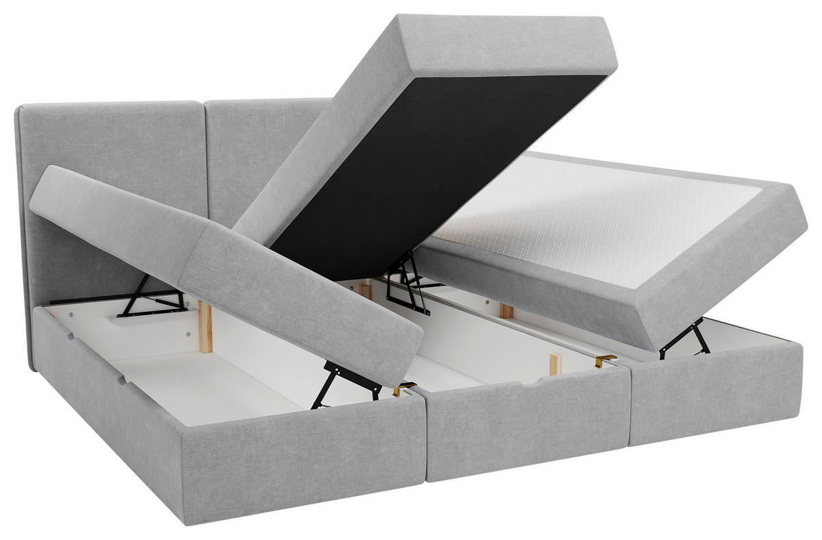 FAMILIENBETT - Dunkelgrau/Schwarz, MODERN, Holz/Kunststoff (270/200cm) - MID.YOU