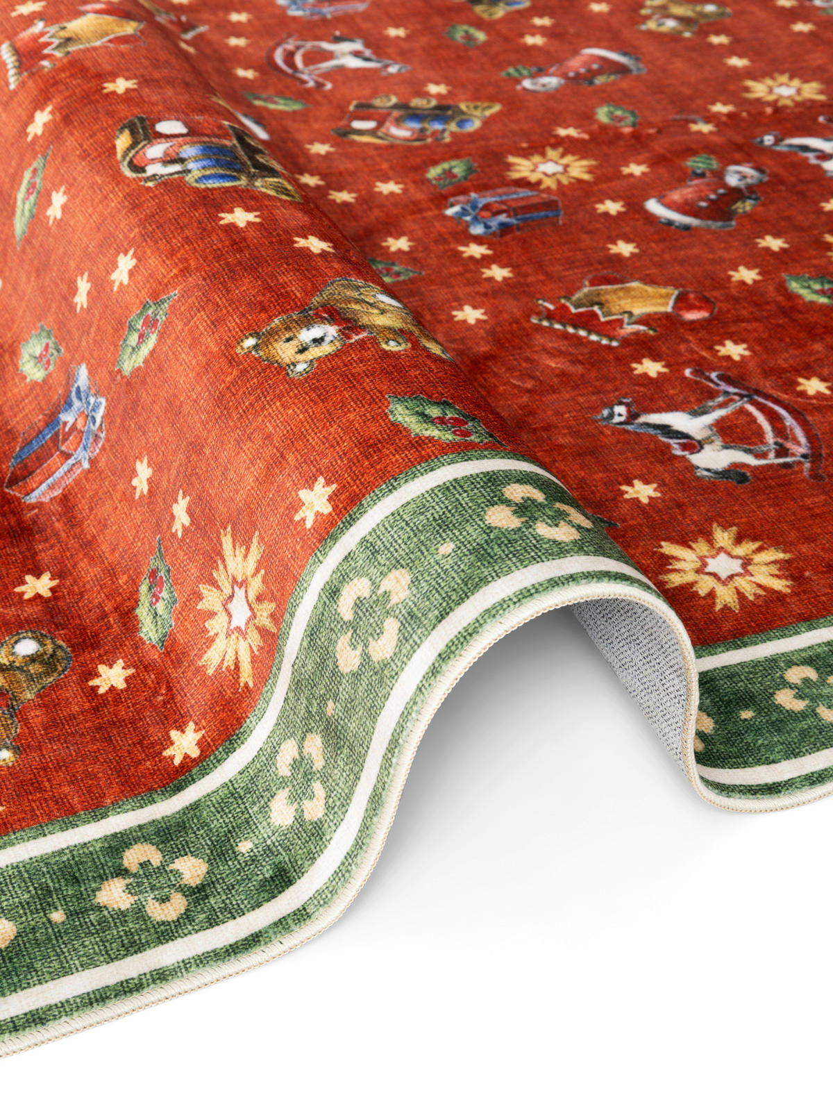 LÄUFER 80/200 cm Toy's Delight Nostalgic Noel  - Rot/Grün, Design, Kunststoff/Textil (80/200cm) - Villeroy & Boch