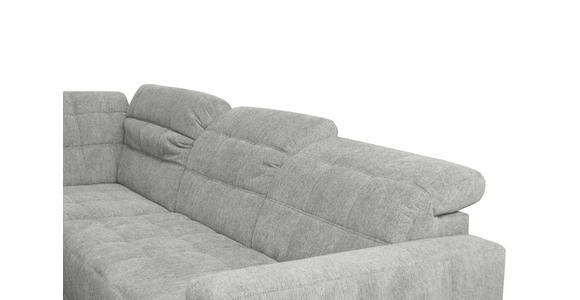 ECKSOFA in Webstoff Grau  - Schwarz/Grau, Design, Holz/Textil (216/302cm) - Xora