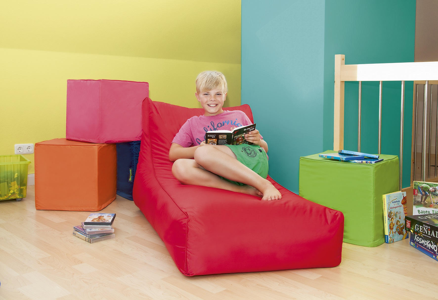 SITZSACK Uni - Lila, Basics, Kunststoff (70/65/125cm) - MID.YOU
