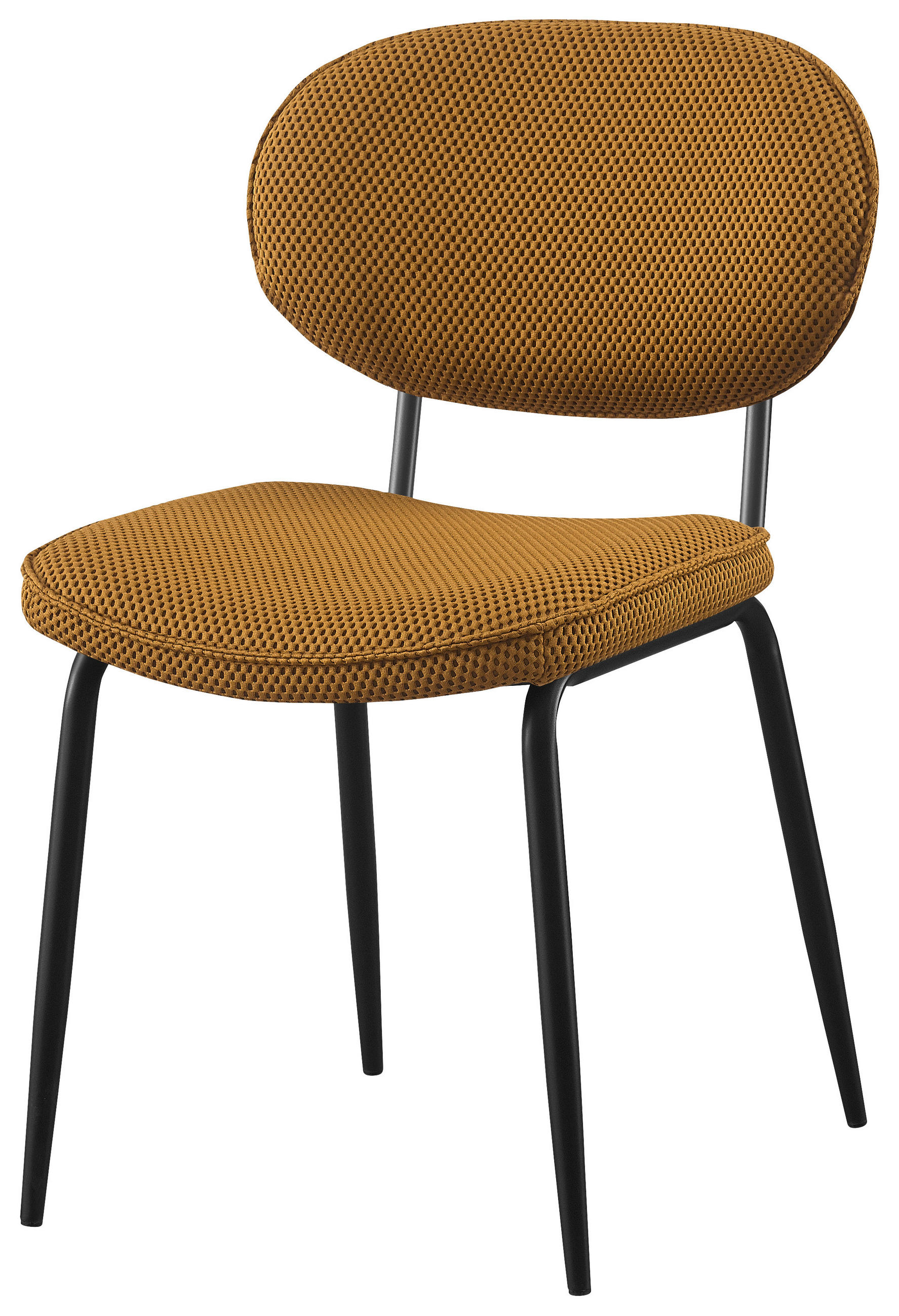 STOL, kovina, tekstil rumena, črna  - rumena/črna, Konvencionalno, kovina/tekstil (45/85/46cm) - Boxxx