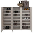 SCHUHSCHRANK  in 145/120/34 cm  - Kaschmir/Anthrazit, KONVENTIONELL, Holzwerkstoff/Kunststoff (145/120/34cm) - Xora