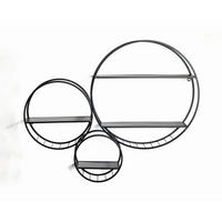 VÄGGHYLLPLAN 90/73/15 cm  - svart, Modern, metall (90/73/15cm) - Lomoco