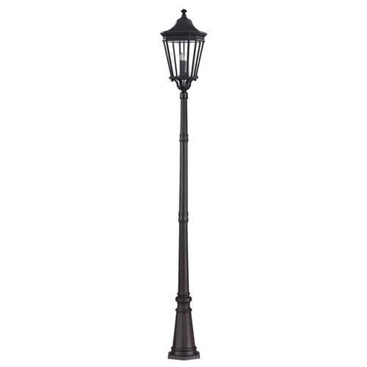 PODNA SVJETILJKA VANJSKA Elstead Cotsln  - crna, Konvencionalno, staklo/metal (30.5/257cm) - Elstead Lighting