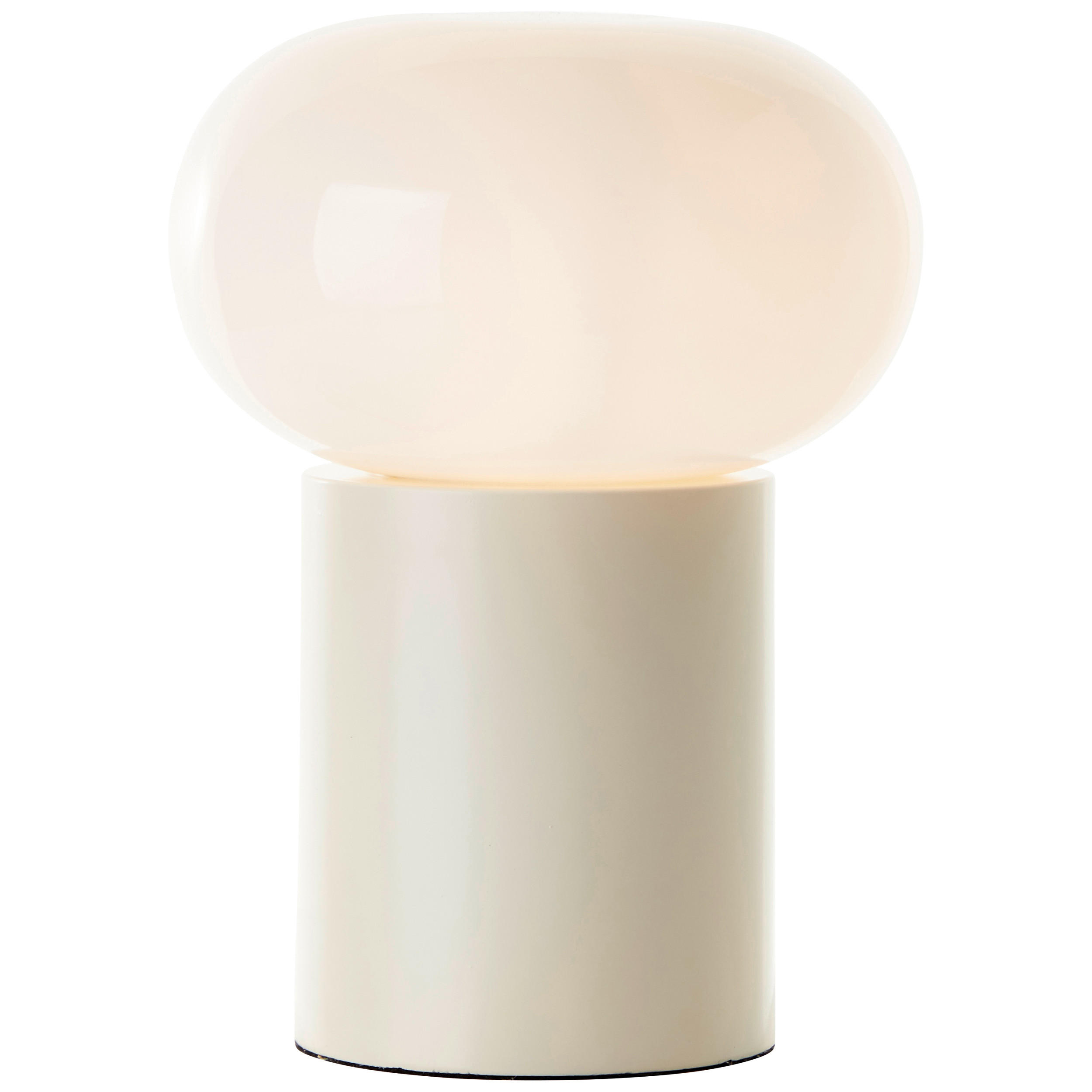 TISCHLEUCHTE - Weiss/Beige, Design, Glas/Metall (20/27cm) - Brilliant