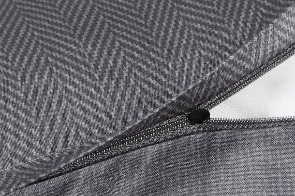 WENDEBETTWÄSCHE Makosatin 155/220 cm  - Anthrazit, Basics, Textil (155/220cm) - Joop!