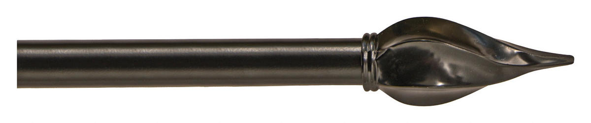 GARDINSTÅNGSET 120-210 cm  - svart, Basics, metall (120-210cm)