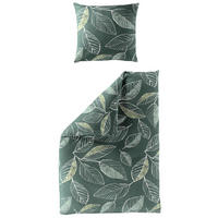 BETTWÄSCHE Biber 155/220 cm  - Grün, Design, Textil (155/220cm) - Bierbaum