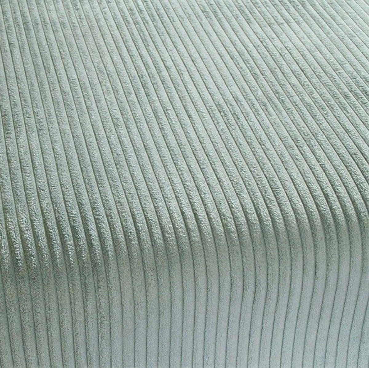 ECKSOFA Mintgrün Cord  - Creme/Schwarz, Design, Kunststoff/Textil (228/147cm) - P & B