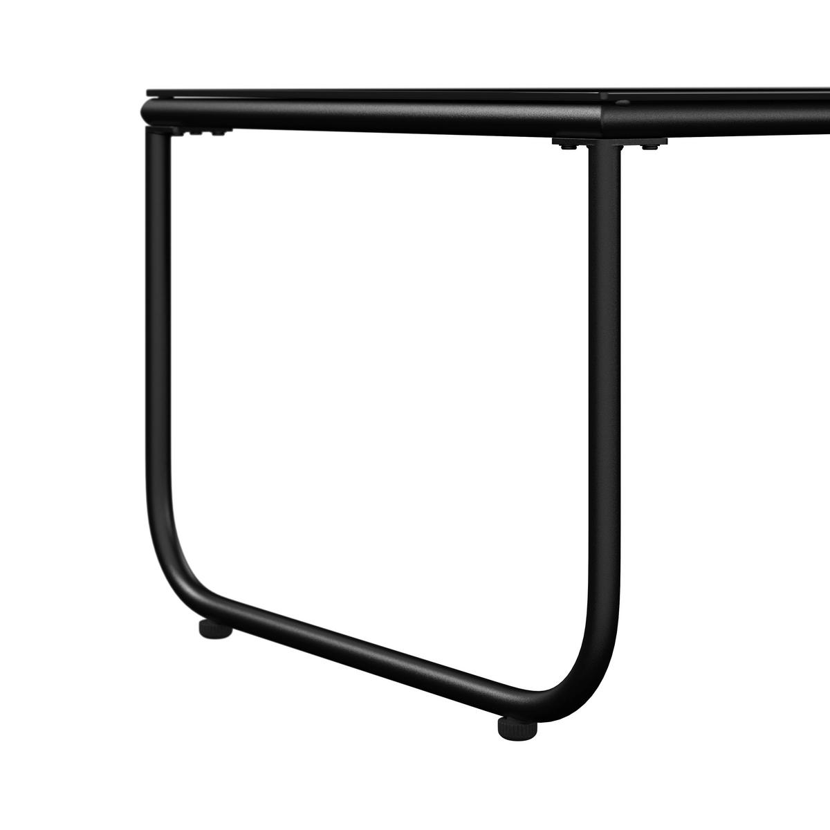 LOUNGEGARNITUR Eisen  - Anthrazit/Schwarz, MODERN, Glas/Textil (125/75/76cm) - Ambia Garden