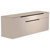LOWBOARD  in 160/56/45 cm  - Sandfarben/Schwarz, Design, Glas/Holzwerkstoff (160/56/45cm) - Moderano