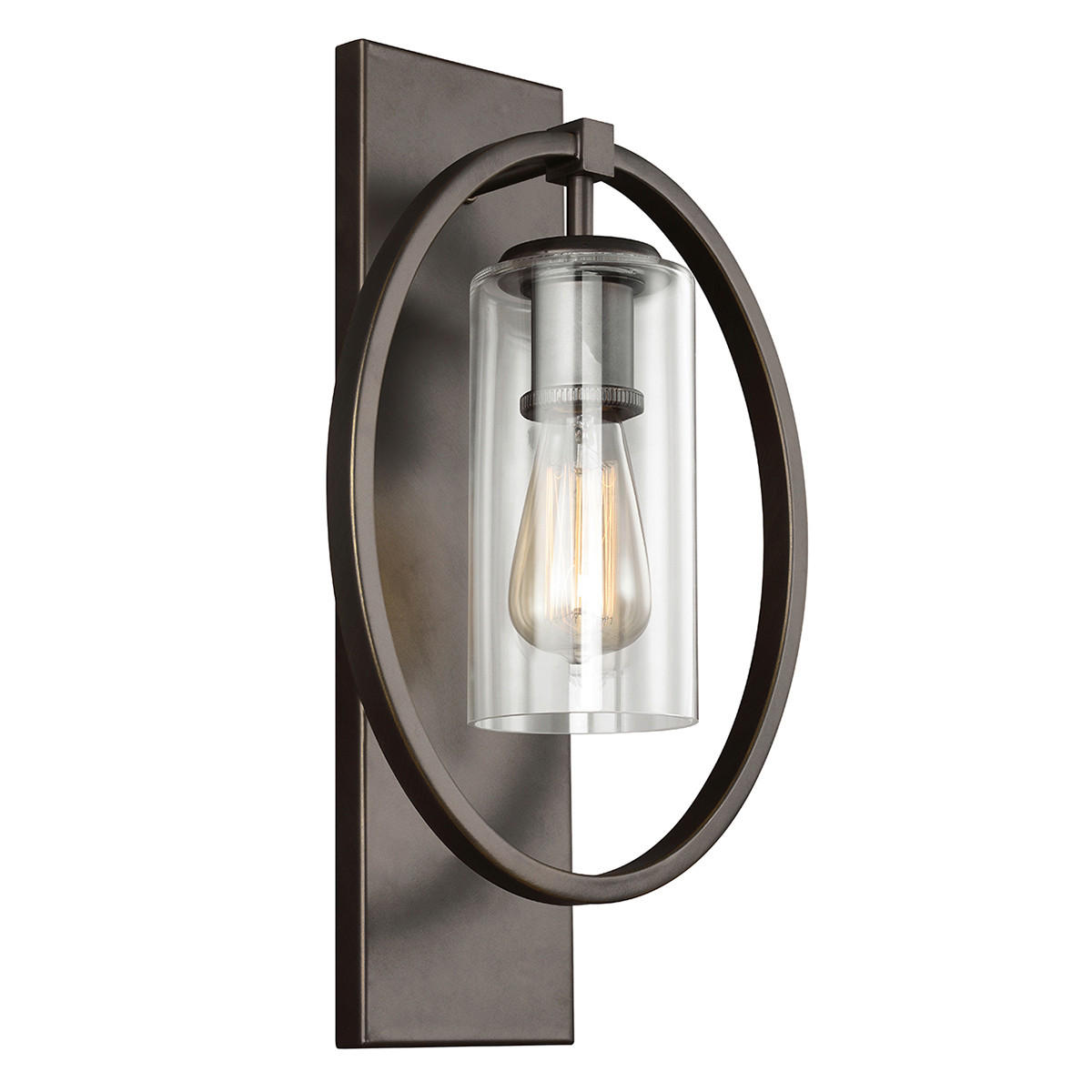 VÄGGLAMPA Marlena 26,7/15,6/45,7 cm   - bronsfärgad, Klassisk, metall (26,7/15,6/45,7cm) - Elstead Lighting