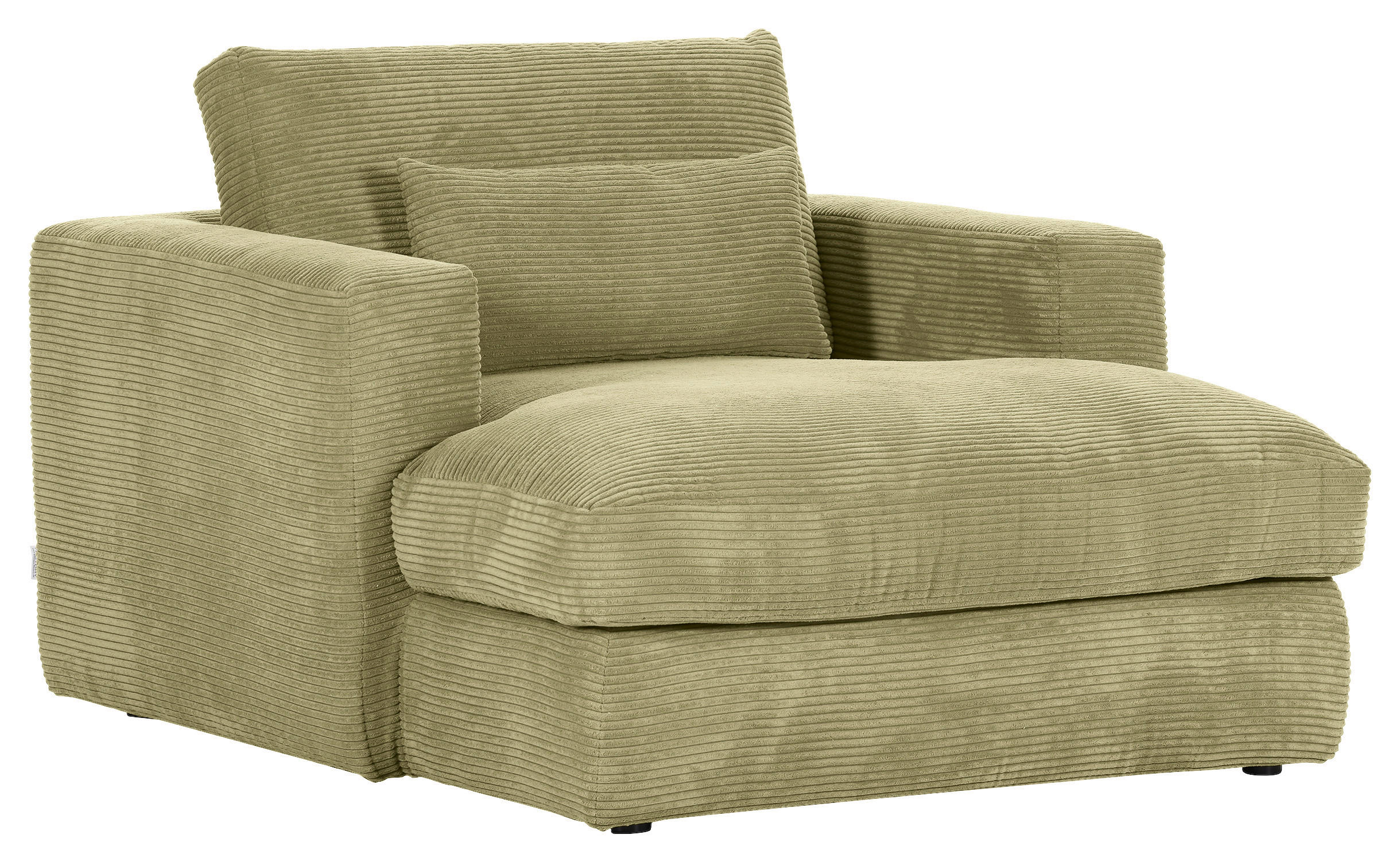 XXL-FÅTÖLJ i textil ljusgrön  - ljusgrön/svart, Romantik / Lanthus, textil/plast (120/67/140cm) - MID.YOU