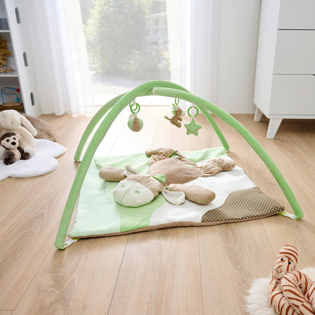 SPIELBOGEN DIEGO  - Schlammfarben/Grün, Basics, Kunststoff/Textil (80/80/60cm) - My Baby Lou
