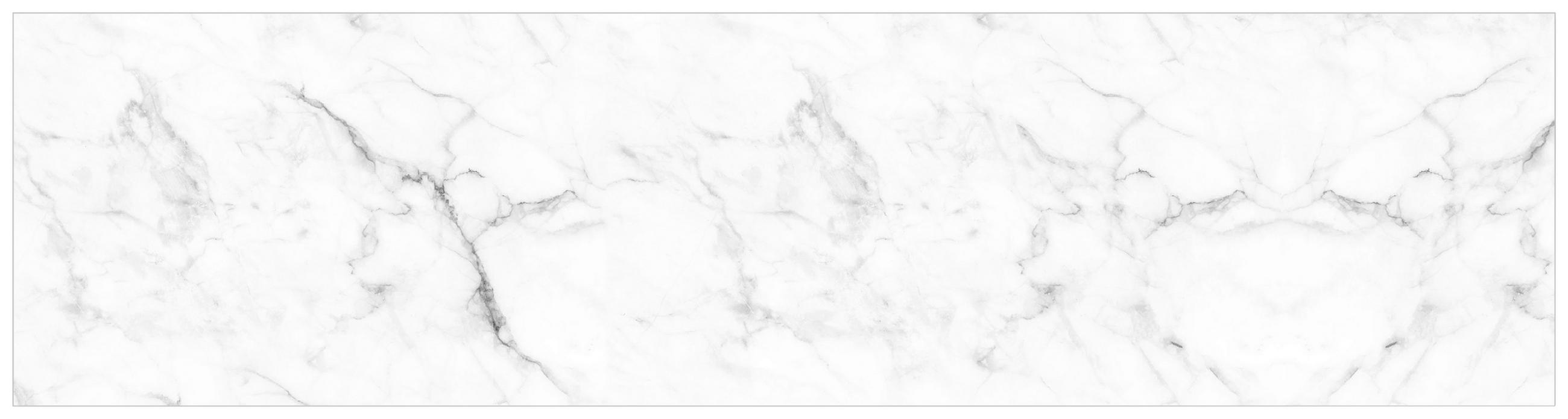 KÜCHENRÜCKWAND  - Weiß, Basics, Kunststoff/Metall (210/53,7/0,6cm) - Fani