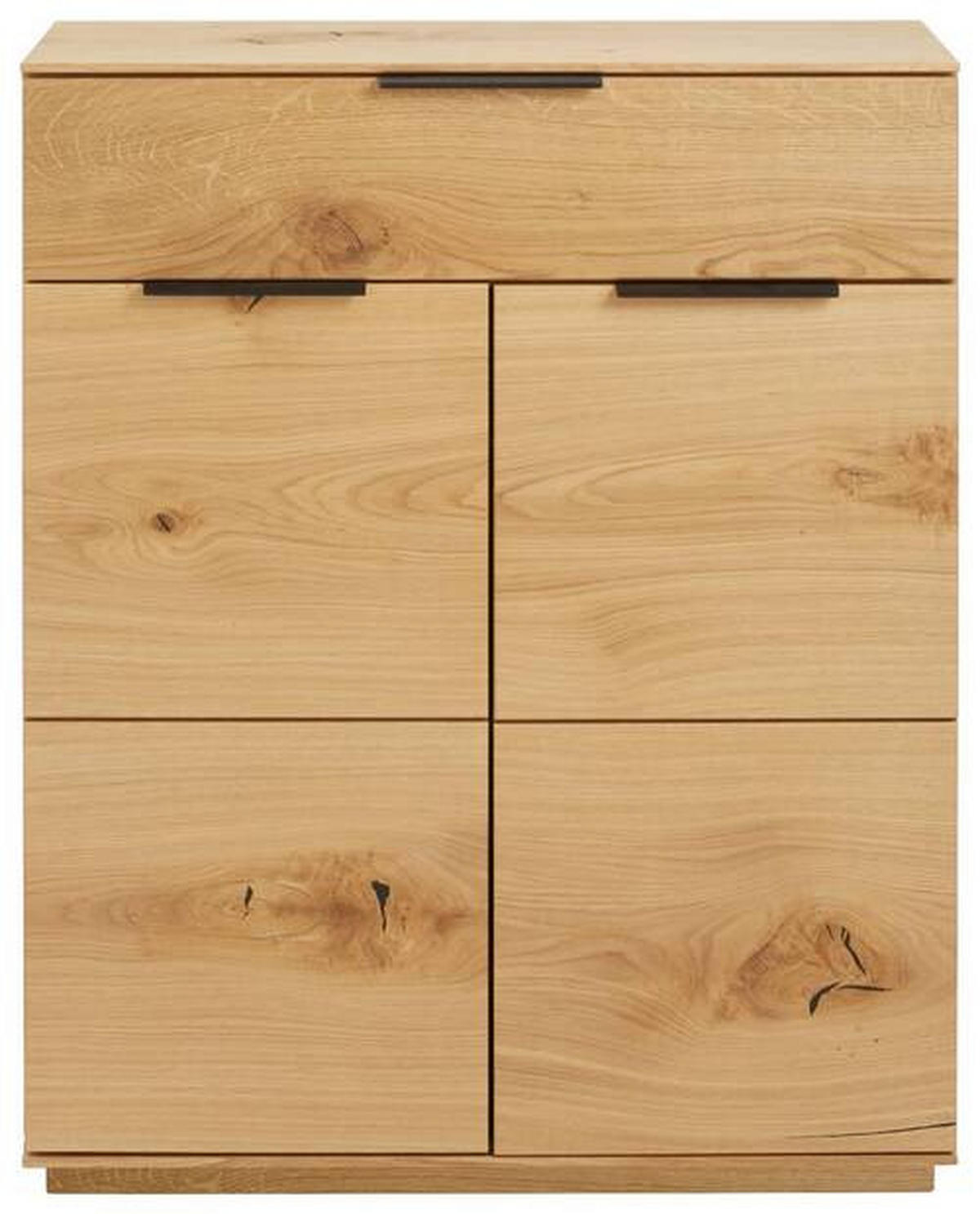 GARDEROBE 5-teilig  in 190/202/38 cm  - Eichefarben/Anthrazit, Natur, Holz/Textil (190/202/38cm) - Linea Natura