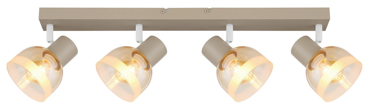 STRAHLER Kairo 56/10/14 cm  - Sandfarben/Orange, Design, Glas/Metall (56/10/14cm) - Globo