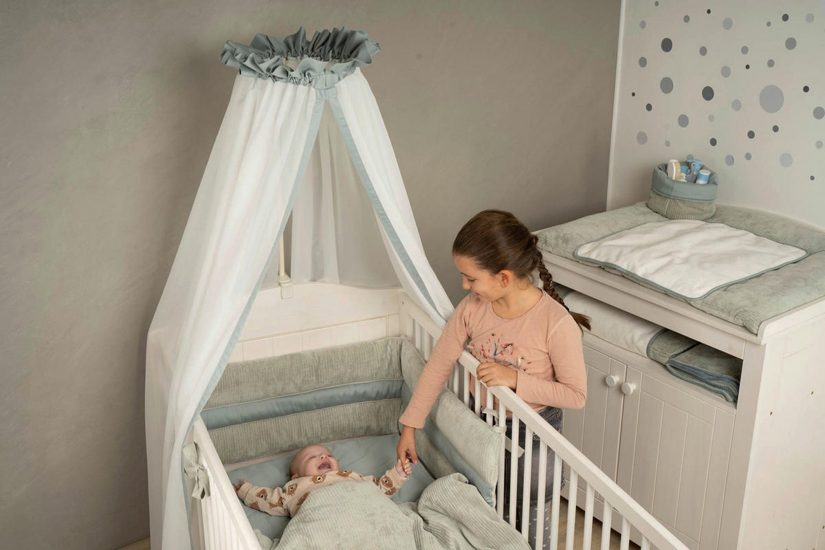 BABYBETTWÄSCHE 80/80 cm  - Grün, Basics, Textil (80/80cm) - Bebe's Collection