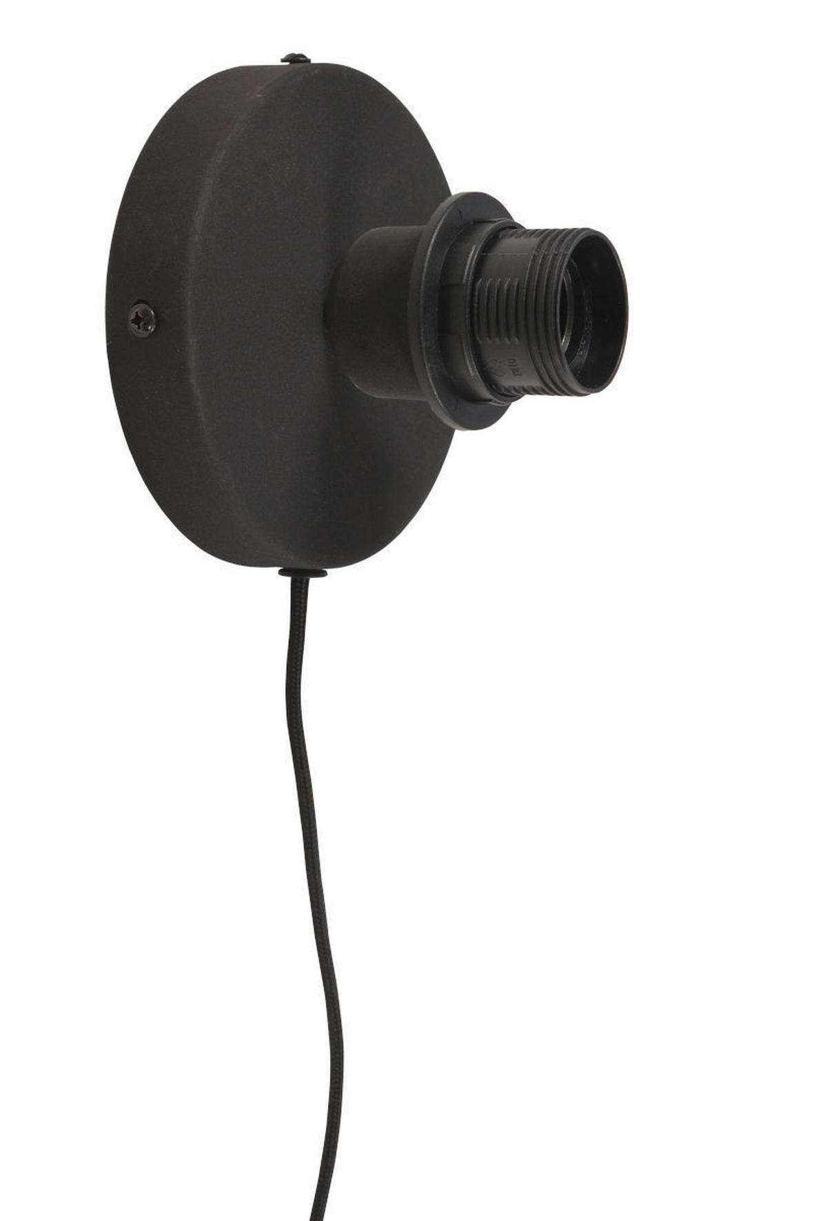 WANDLEUCHTE Bali 87/20 cm   - Hellbraun/Schwarz, Natur, Naturmaterialien/Metall (87/20cm) - Good & Mojo