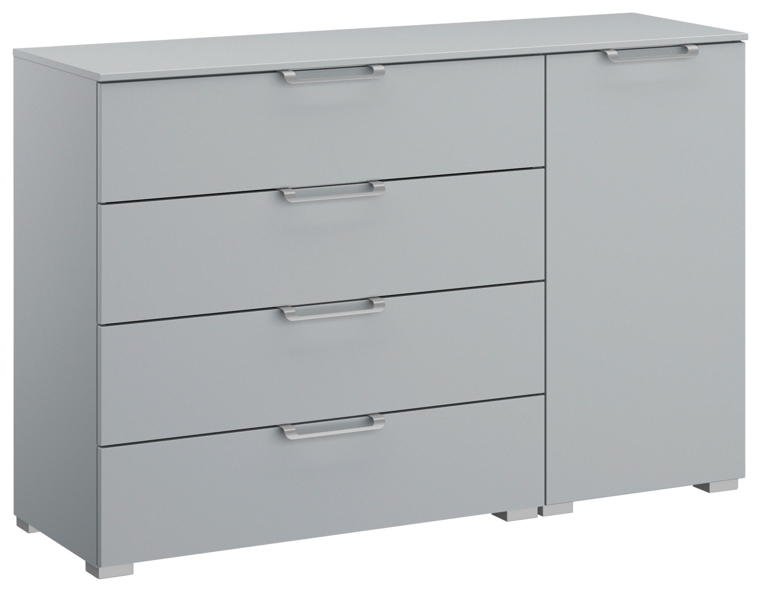 SIDEBOARD 120/81/42 cm Hellgrau  - Silberfarben/Hellgrau, Design, Holzwerkstoff/Kunststoff (120/81/42cm) - Novel