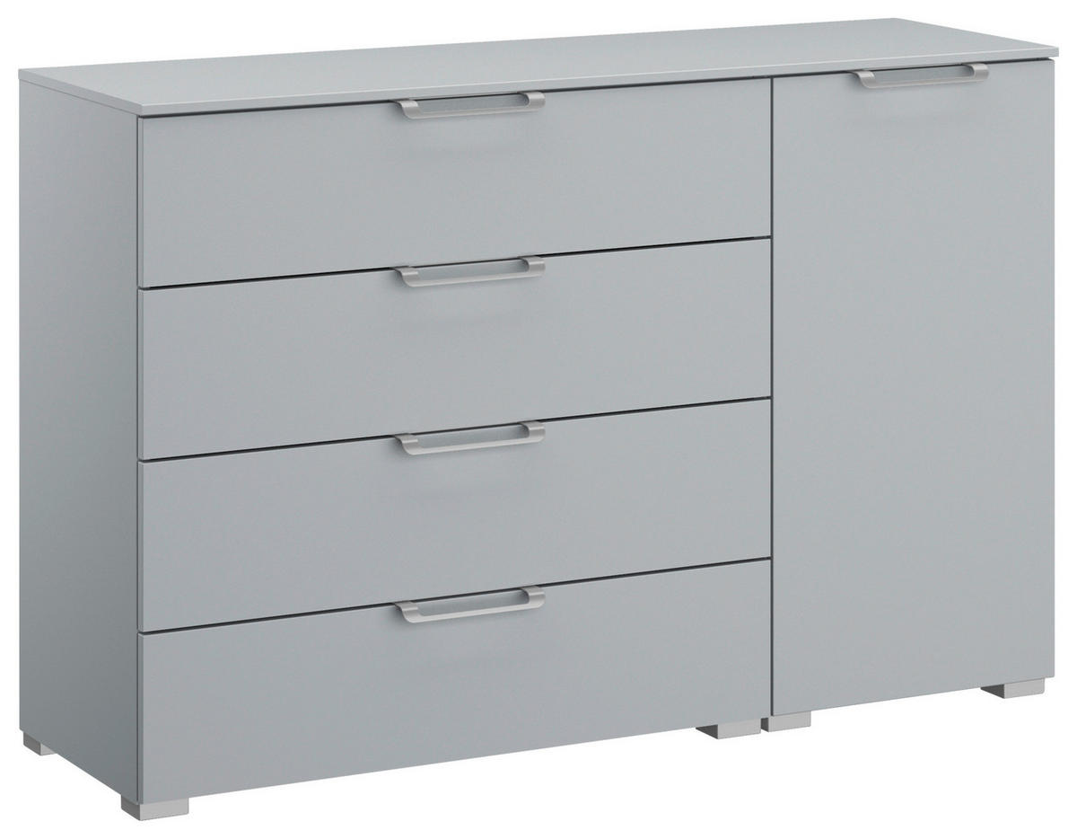 SIDEBOARD  in 120/81/42 cm  - Silberfarben/Hellgrau, Design, Holzwerkstoff/Kunststoff (120/81/42cm) - Novel