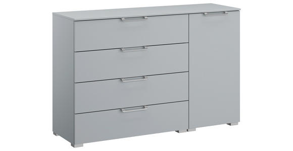 SIDEBOARD  120/81/42 cm 4 Schublade(n)  - Silberfarben/Hellgrau, Design, Holzwerkstoff/Kunststoff (120/81/42cm) - Novel