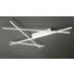 LED STROPNÍ SVÍTIDLO - barvy niklu, Design, kov (102/91/5,7cm) - AMBIENTE