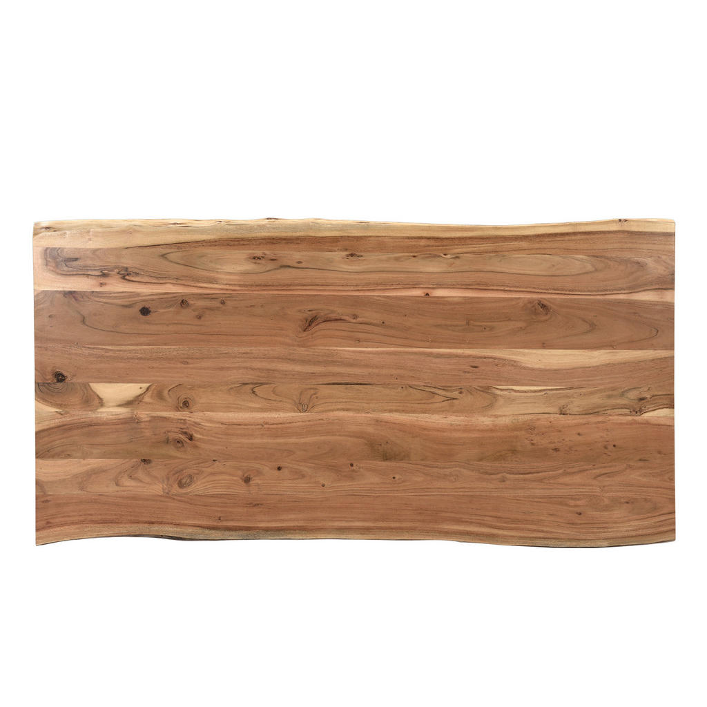 Thumbnail - Linea Natura Esstisch, Schwarz, Akazie, Holz, Metall, Akazie, massiv, Holz, rechteckig, Haarnadel, 80x76x120 cm, in vers...
