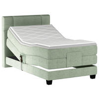 BOXSPRINGBETT 90/200 cm  in Grün  - Schwarz/Grün, KONVENTIONELL, Holz/Kunststoff (90/200cm) - Esposa