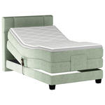 BOXSPRINGBETT 90/200 cm,  in Grün, Matratze, Topper, motorische Verstellbarkeit, Fernbedienung, H2 = mittel  - Schwarz/Grün, KONVENTIONELL, Holz/Kunststoff (90/200cm) - Esposa