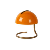 TISCHLEUCHTE 23.5/23.5/25 cm   - Messingfarben/Orange, Design, Glas/Metall (23.5/23.5/25cm) - Lucide