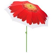 SONNENSCHIRM 200 cm - Rot/Weiß, Basics, Textil/Metall (200cm) - Doppler